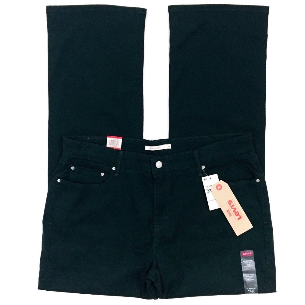 Levis 505 Straight Leg Jeans Size 16M Green - Picture 1 of 7